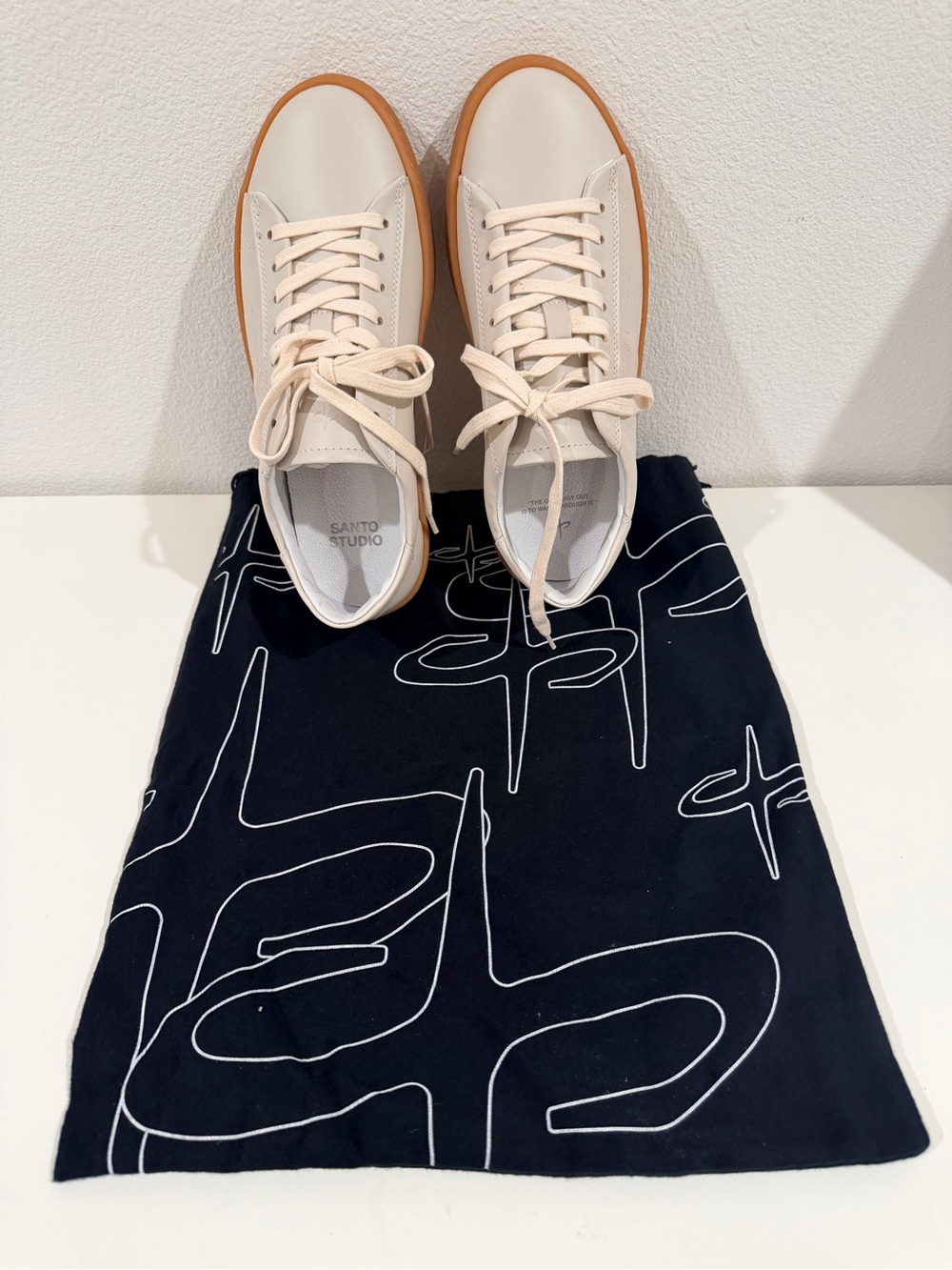Women's Silver Sneakers with Red Accent